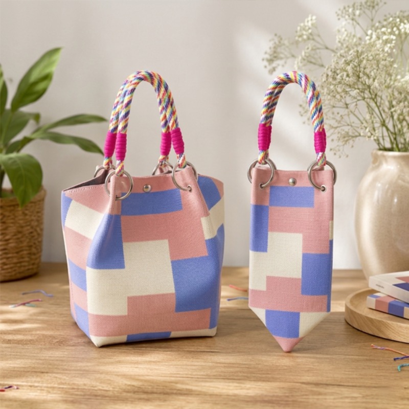 Floral Knitted Handbag