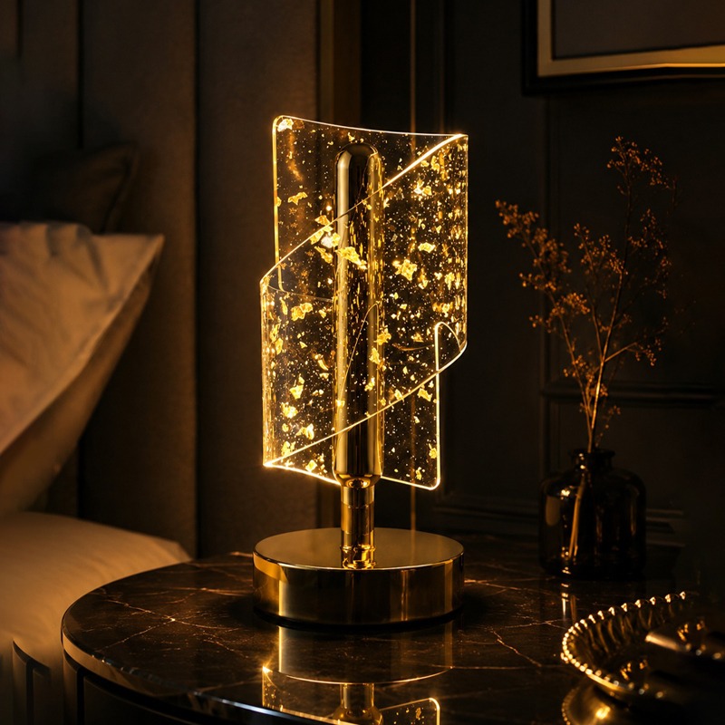 Aurora Twist Crystal LED Table Lamp