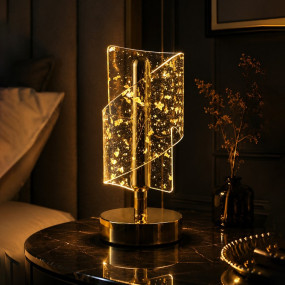 Aurora Twist Crystal LED Table Lamp